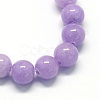 Natural Dyed Yellow Jade Gemstone Bead Strands G-R271-6mm-YXS24-2