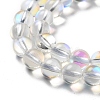 Synthetic Moonstone Beads Strands G-P528-J01-13-3