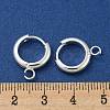 201 Stainless Steel Huggie Hoop Earring Findings STAS-P283-01Y-S-3