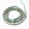 Natural African Turquoise(Jasper) Beads Strands G-T064-18-2mm-2