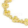 Colorful Enamel Windwill & Cubic Zirconia Link Chain Bracelet BJEW-P288-12G-3