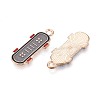 Alloy & Enamel Pendants ENAM-T021-50G-2