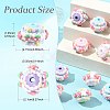 10Pcs 5 Colors Opaque Acrylic Beads MACR-FS0002-35-4