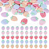 50Pcs 5 Colors Strawberry Cloth Ornament Accessories PATC-TA0001-44-1