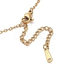 PVD Vacuum Plating 201 Stainless Steel Necklaces NJEW-R267-01W-G-4