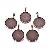 Alloy Pendant Cabochon Settings PALLOY-2419-R-FF-2