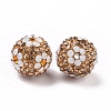 Polymer Clay Rhinestone Beads RB-L029-03A-3