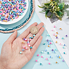 9 Strands 9 Colors Handmade Polymer Clay Beads Strands CLAY-NB0001-72-3