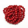 Baking Paint Crackle Glass Bead Strands DGLA-Q023-8mm-YS31-3