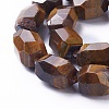 Natural Tiger Eye Beads Strands G-P434-36-3