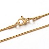 304 Stainless Steel Snake Chain Necklaces NJEW-M124-11-2