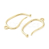 Brass Earring Hooks KK-R149-23G-2