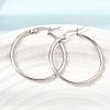 201 Stainless Steel Hoop Earrings SA-CBA4A0D-16P-E-1