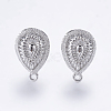 Alloy Stud Earring Findings PALLOY-F201-04-2