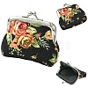Flower Printed Cloth Wallets AJEW-YWC0001-11C-1