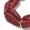 Synthetic Coral Carved Beads Strands CORA-C003-09A-02-4