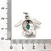 Brass Micro Pave Cubic Zirconia Pendants KK-B128-01P-3