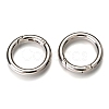Zinc Alloy Spring Gate Rings PALLOY-C100-01P-02-2