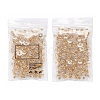 100 Pairs Brass Bullet Clutch Earring Backs KK-YW0001-32-8