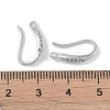 Brass Micro Pave Cubic Zirconia Earring Hooks KK-U008-07P-3