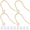 100Pcs 304 Stainless Steel Earring Hooks STAS-BBC0008-78B-1