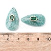 Natural Amazonite Pendants G-P586-01G-11-3