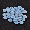 2-Hole Flat Round Resin Sewing Buttons for Costume Design BUTT-E119-36L-17-1