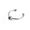 Non-Tarnish 201 Stainless Steel Cuff Pad Ring Settings X-STAS-S080-042A-P-3