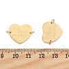 304 Stainless Steel Heart Connector Charms STAS-P396-03B-G-3