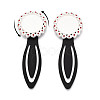 Alloy & Iron Bookmark Cabochon Settings PALLOY-N184-08S-4