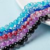 Baking Paint Crackle Glass Bead Strands CCG-S001-8mm-M-4