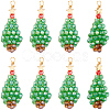 12Pcs Electroplate Glass Pendants FIND-BBC0004-82-7