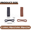 80Pcs 2 Colors Plastic Loop Keepers FIND-FH0017-35-2
