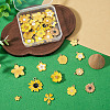 36Pcs 18 Styles Alloy Enamel Pendants ENAM-TA0004-07-5