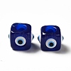 Resin Evil Eye European Beads X-RESI-A021-01-2