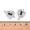 Alloy Rhinestone Pendants FIND-N012-02P-3