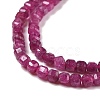 Lab Grown Red Corundum Beads Strands G-C009-B13-1-4