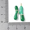 Brass Enamel Pendants KK-E093-03G-H-01-3