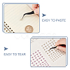 5 Sheets 5 Colors Sparkle PET Nail Art Stickers MRMJ-GA0001-14-3