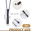 304 Stainless Steel Twisted Rectangle Pendant Urn Ashes Necklaces NJEW-WH0036-029EB-2