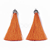 Polyester Tassel Pendant Decoration AJEW-S062-M-3