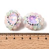 Handmade Polymer Clay Rhinestone Beads CLAY-Z005-02-3