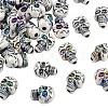 50Pcs Plating Acrylic Beads PACR-YW0001-36-1