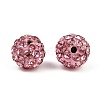 Polymer Clay Rhinestone Beads RB-H284-6MM-Half-223-3