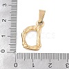 304 Stainless Steel Pendants STAS-F235-01G-D-3