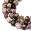 Natural Multicolor Tourmaline Beads Strands GG-CBAC972-A03-01-3