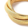 304 Stainless Steel Stretch Bracelets BJEW-A031-01G-G-2
