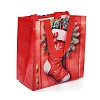 Rectangle Christmas No Woven Fabric Printed Tote Bags ABAG-P015-03B-3