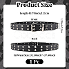 1Pc Star Eyelet PU Leather Waist Belts for Jeans AJEW-CL0005-63-2