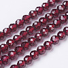Natural Garnet Beads Strands X-G-D167-B-3mm-2